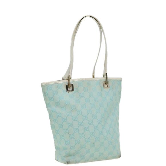 GUCCI GG Canvas Shoulder Bag Blue White 002 002 - Picture 1 of 16